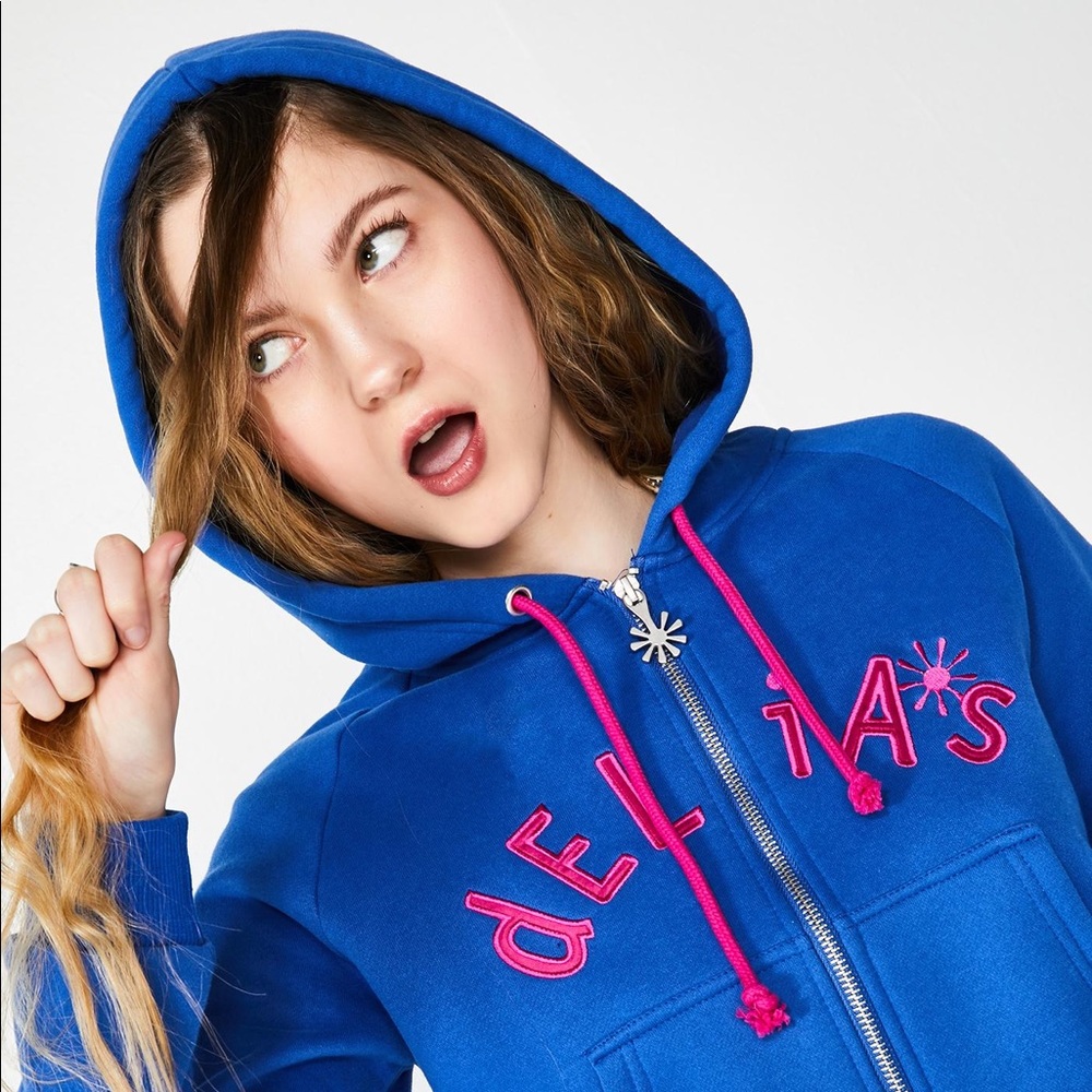 Delia’s by Dollskill cropped hoodie.